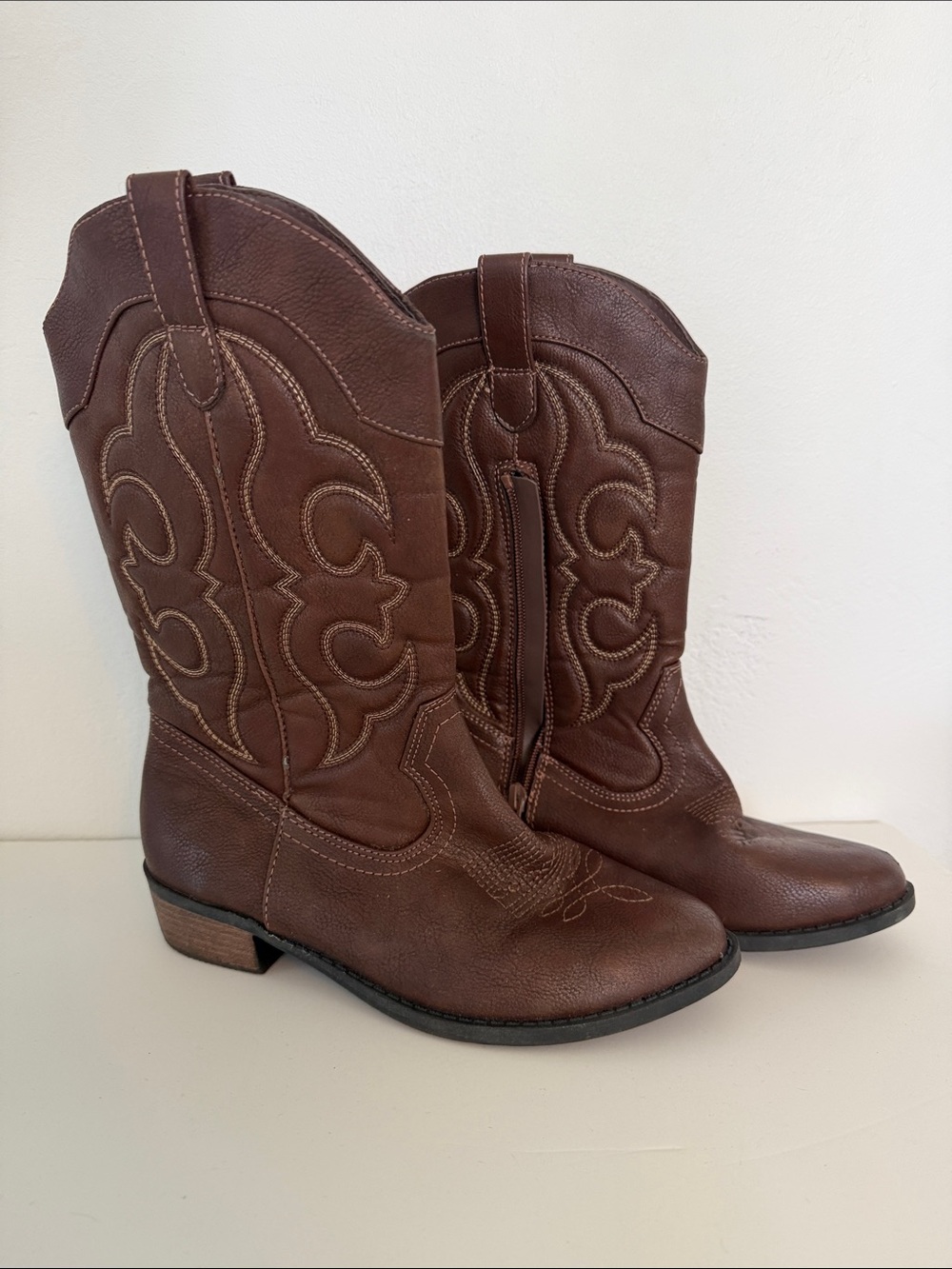 Cat & Jack Brown Western Cowboy Boots for Kids